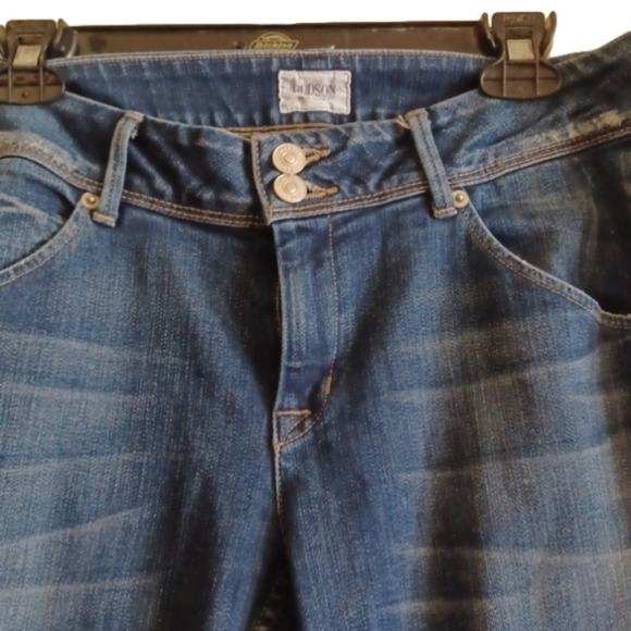 Hudson Collin skinny style darker wash skinny, size 29. Good used condition. - Picture 3 of 13